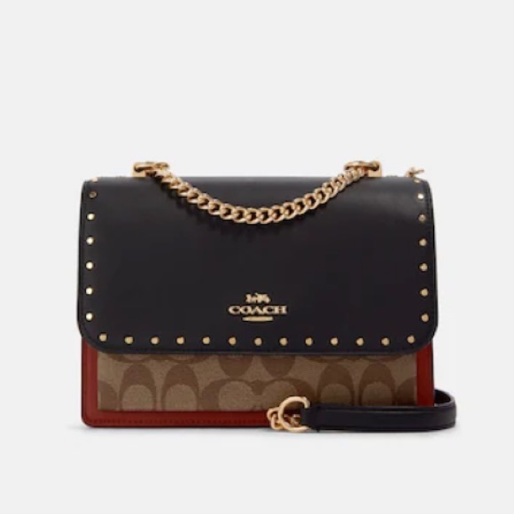 COACH Klare Crossbody In Signature Canvas With Rivets No. 90400 - Picture 1 of 17